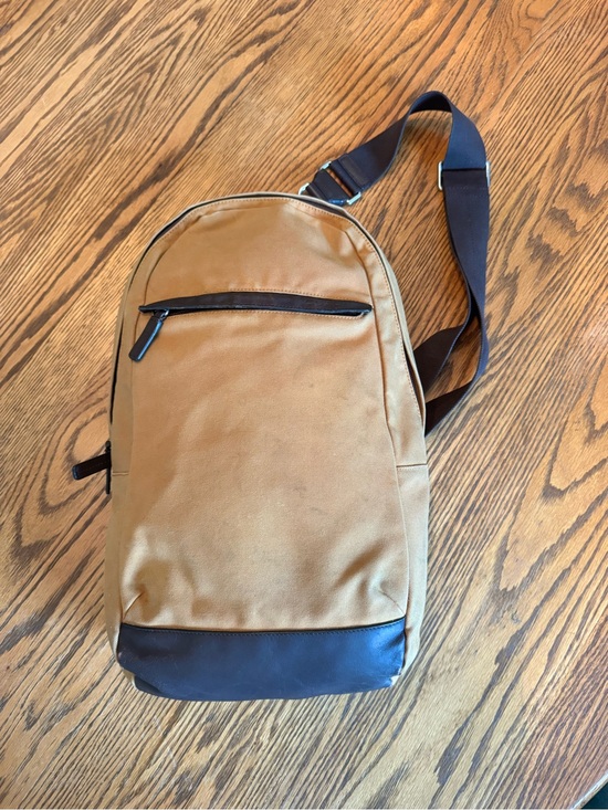 Coach Other - Coach Camden F70930 Tan And Brown Slingback Backpack Canvas And Leather